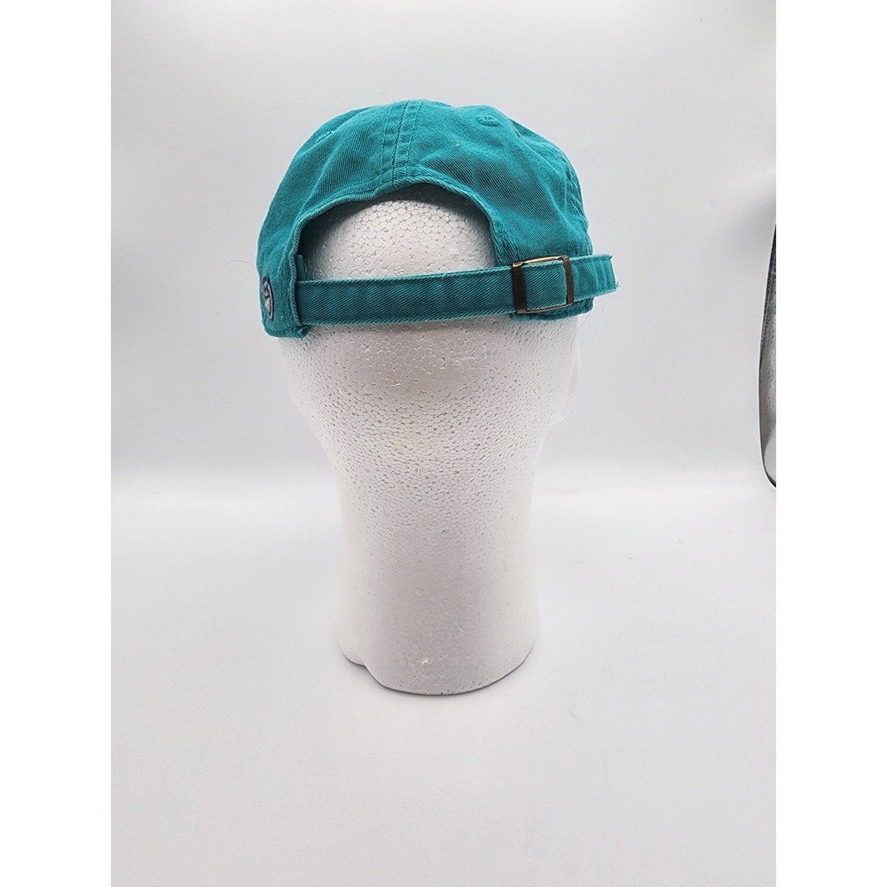 Life is Good Happy Camper Teal Blue Embroidered Relaxed Hat One Size - Picture 2 of 5